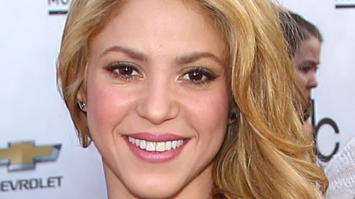Shakira's face pictured close up