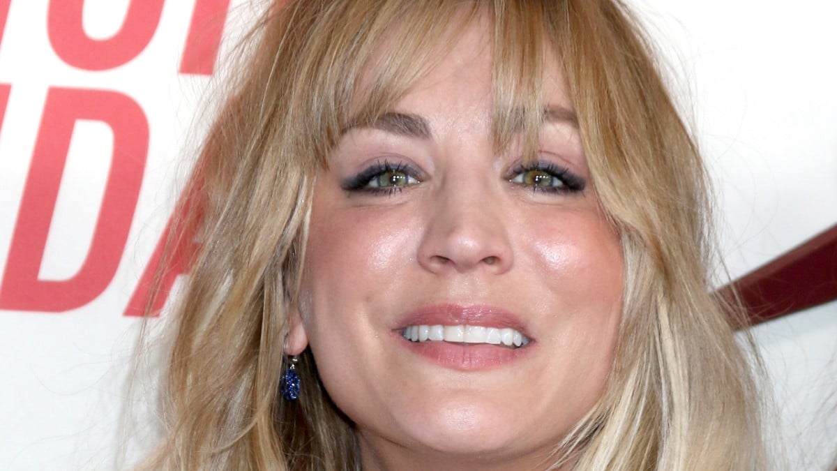 Kaley Cuoco attends a television show premiere.