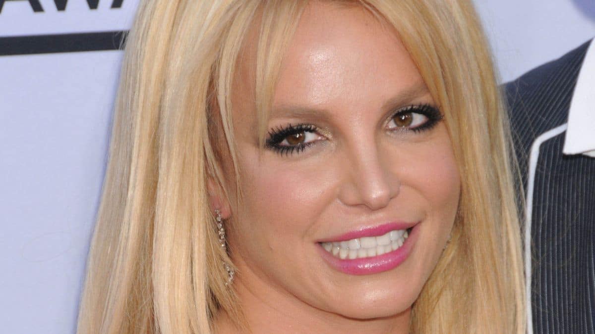 Britney Spears poses at an event.
