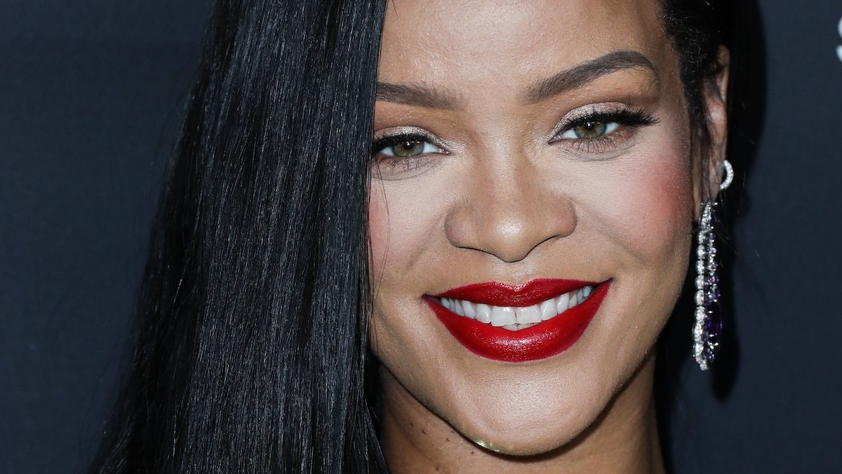 Close-up of Rihanna
