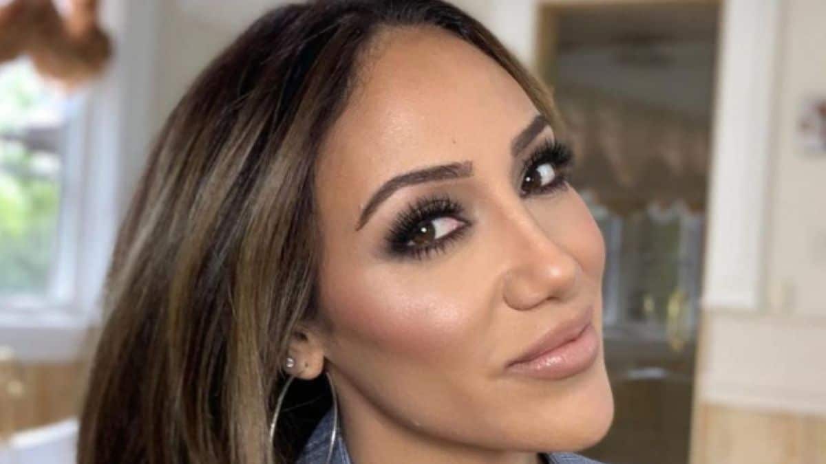 Melissa Gorga is style savvy as she strikes a pose on the golf course