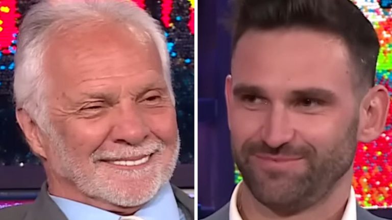 Captain Lee from Below Deck and Carl from Summer House on WWHL.