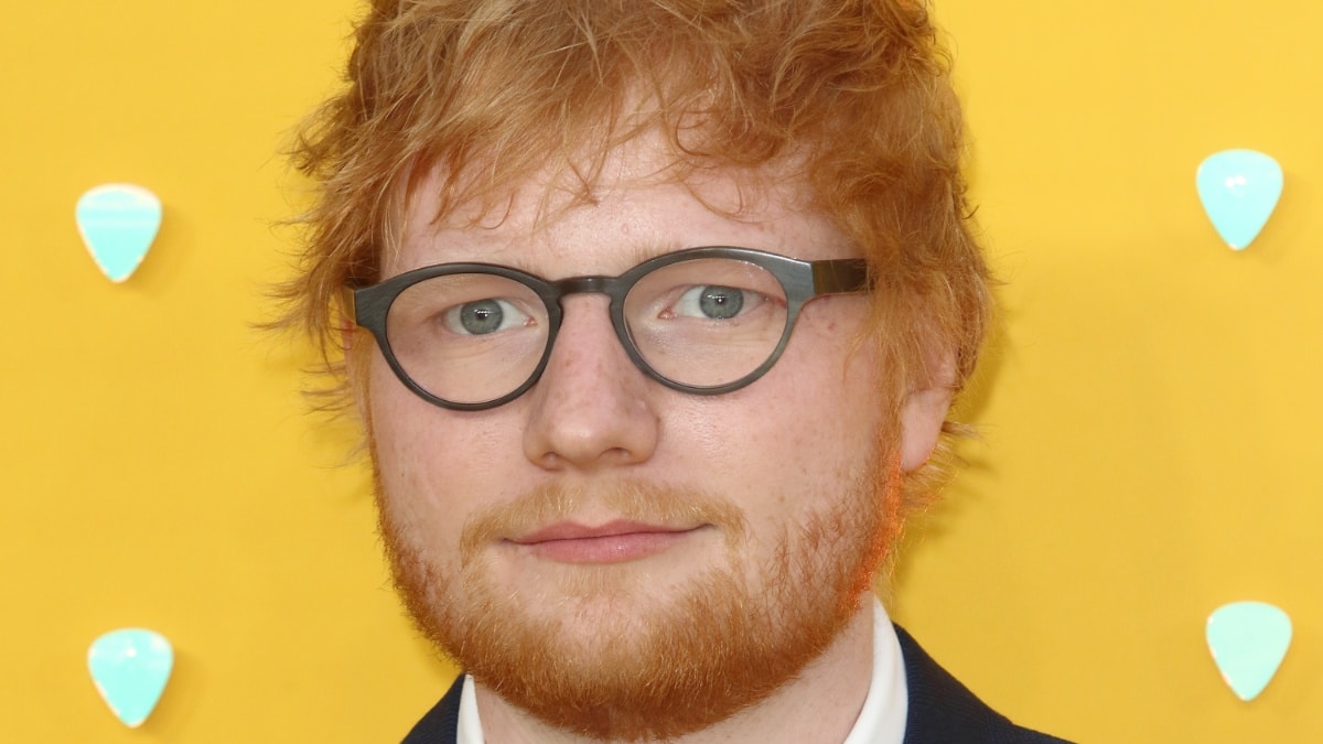 Ed Sheeran close-up.