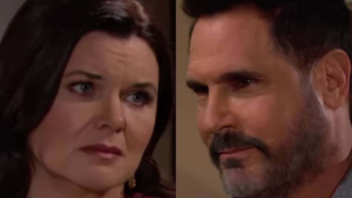 Heather Tom and Don Diamont as Katie and Bill on The Bold and the Beautiful.