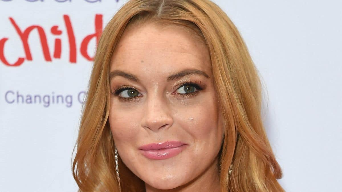 Lindsay Lohan at an event.