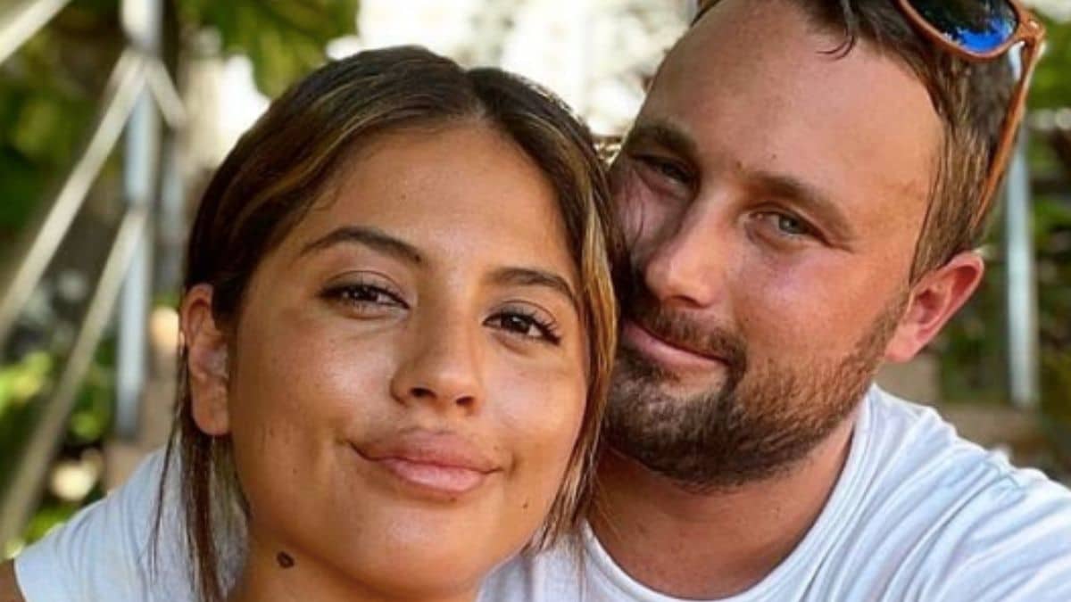 90 Day Fiance couple Corey Rathgeber and Evelin Villegas close-up