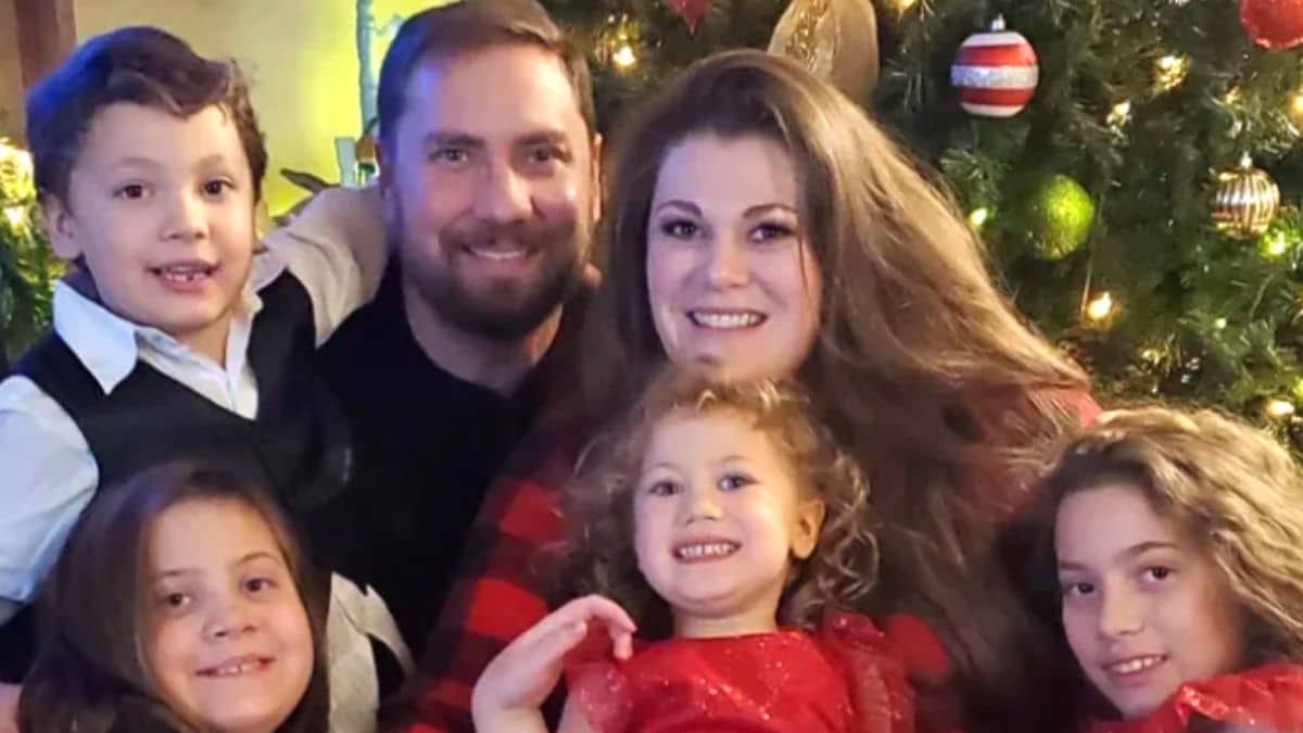 david jessop is pictured with his wife and children on his gofundme page