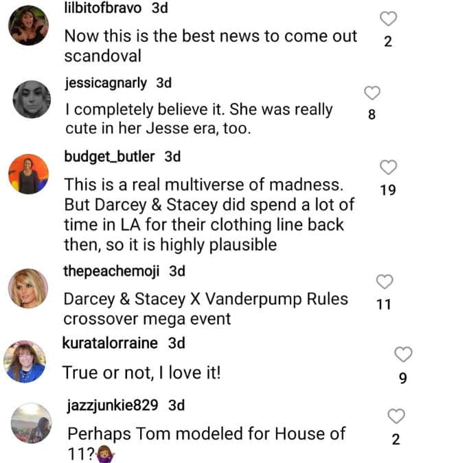 instagram users react to the rumor that darcey silva and tom sandoval had a fling on instagram