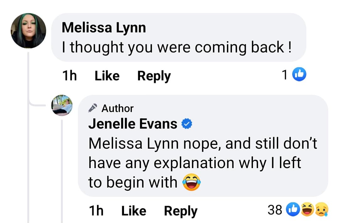 jenelle evans responds to a fan on facebook about returning to the teen mom franchise