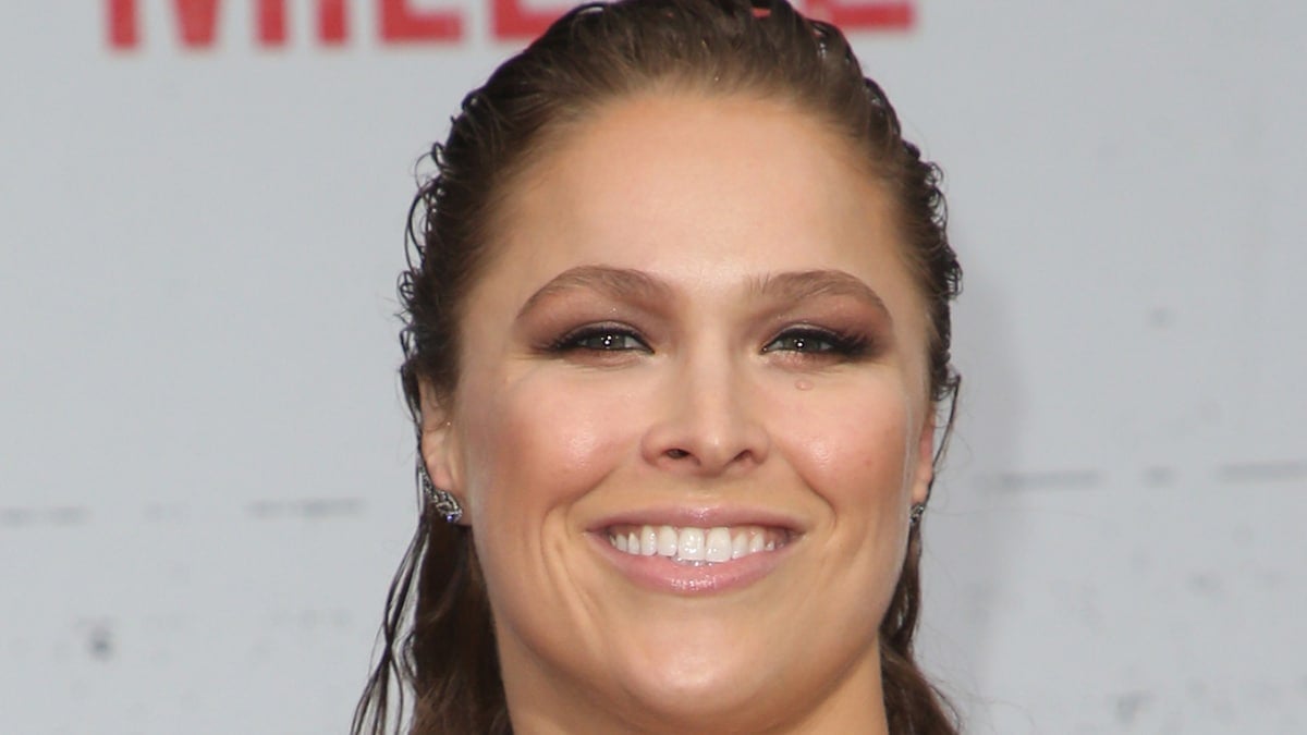 ronda rousey close up from Premiere Of STX Films Mile 22