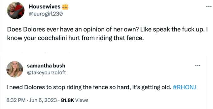 Dolores fence comments.