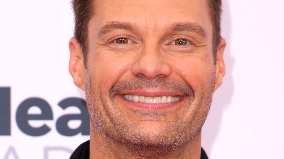 Ryan Seacrest poses at an event at Dignity Health Sports Park