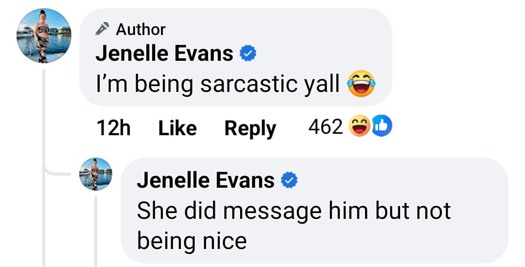 jenelle evans told her facebook followers she was being sarcastic about calling out kailyn lowry