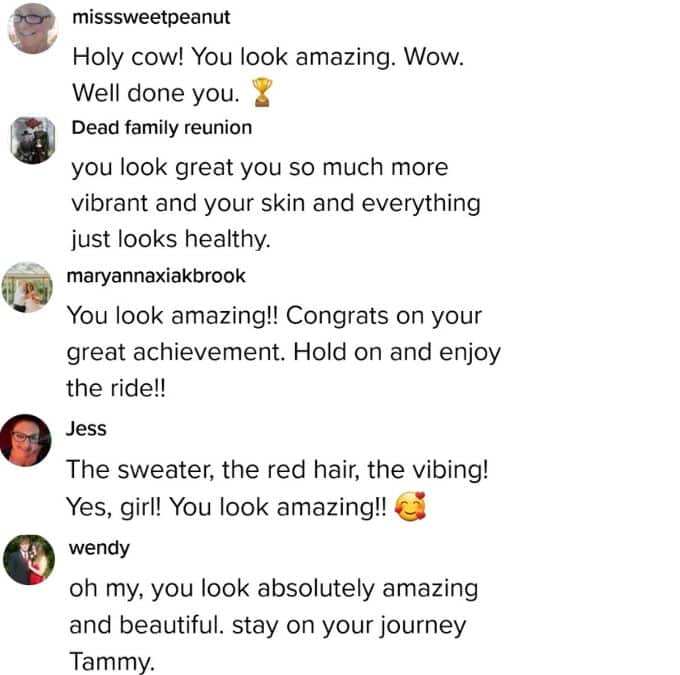 tammy slaton's tiktok followers gush over her weight loss in her latest video