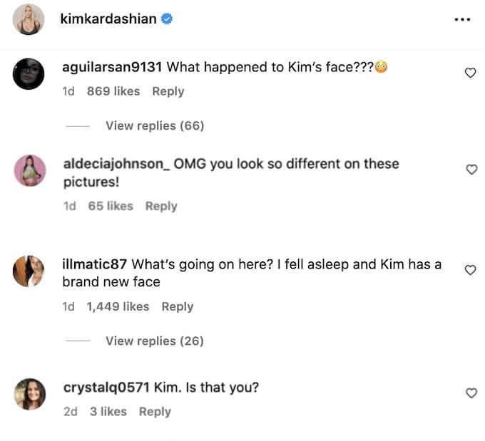 fans of kim kardashian react to her look in selfie with tatum