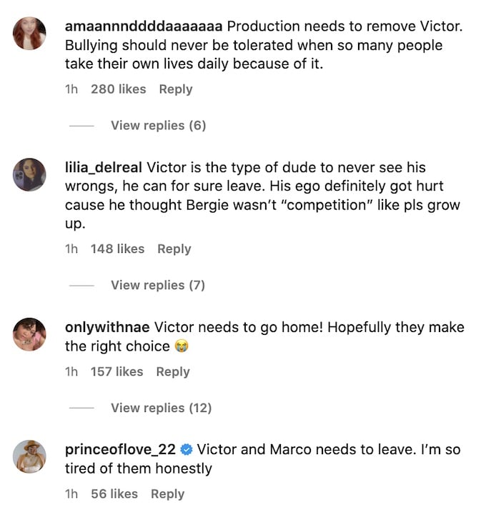 fans suggest removing victor from love island usa 5