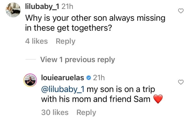 Luis Ruelas Instagram comment 