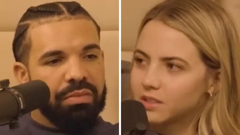 Drake and Bobbi Allthoff during interview