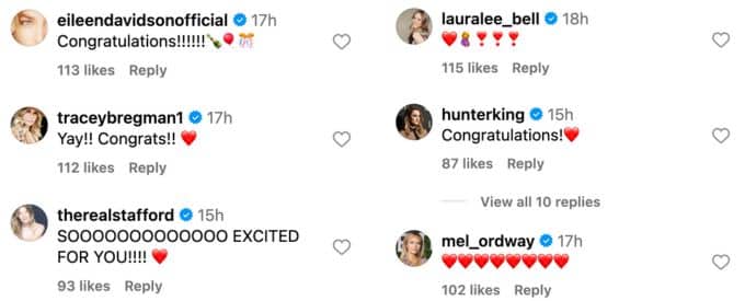More stars react to Camryn Grimes baby news
