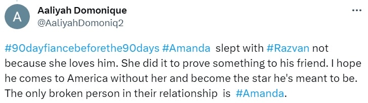 90 day fiance viewers call out amanda wilhem on twitter