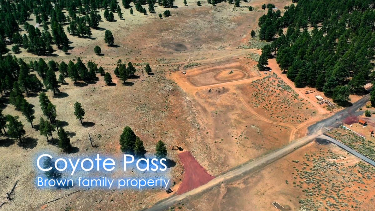 the brown family's property at coyote pass