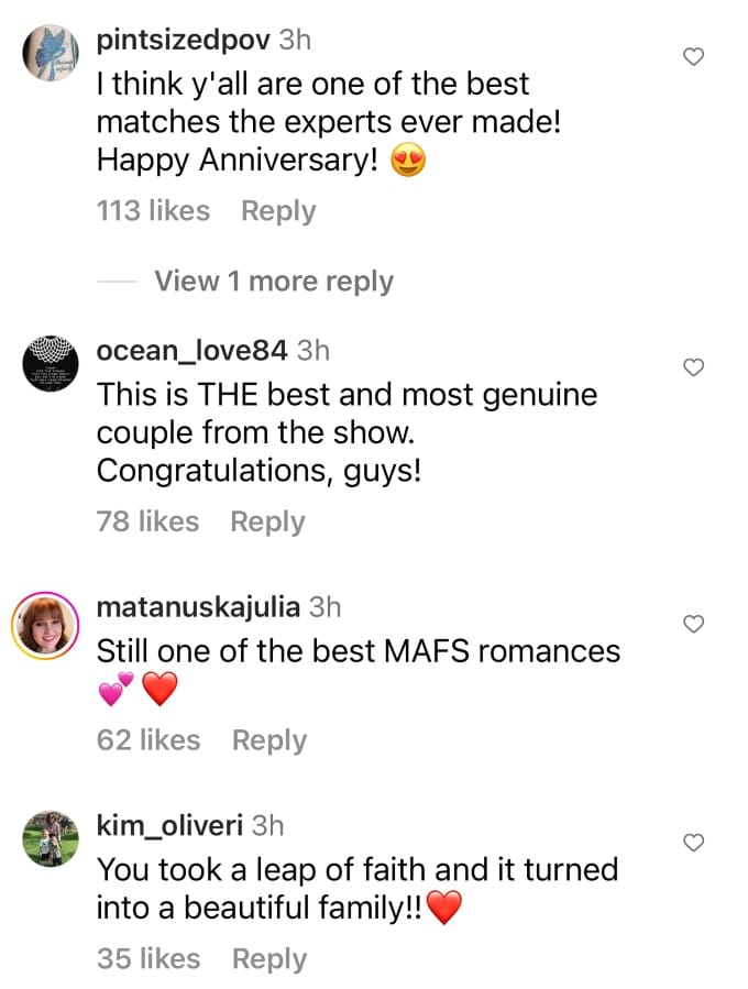 MAFS viewer comments about Jessica Studer and Austin Hurd