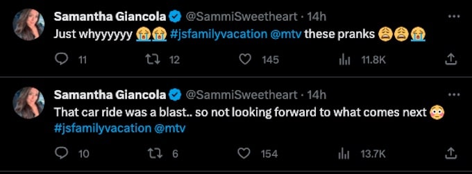 sammi sweetheart tweets about ufo prank