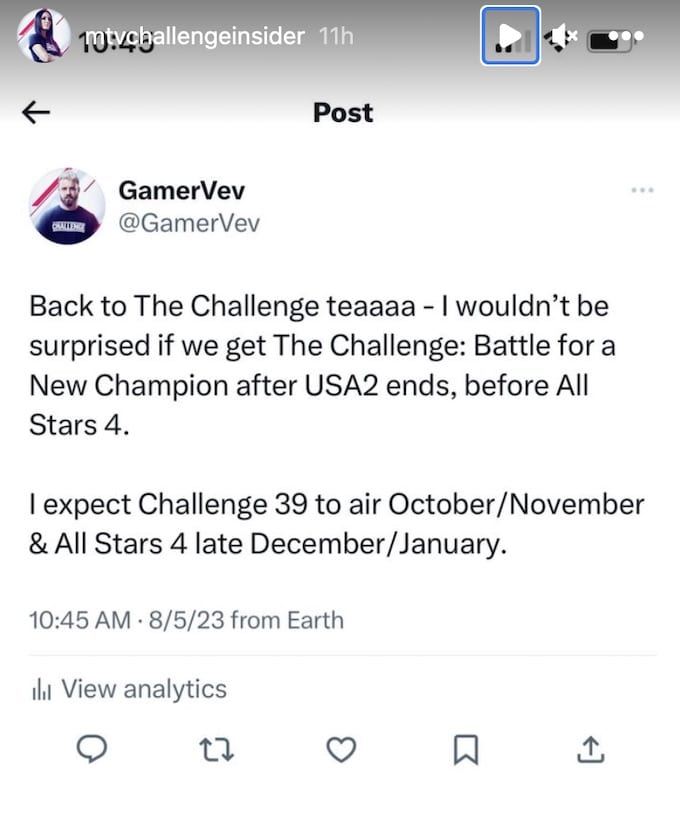 insider gives update about the challenge 39 and all stars 4 seasons