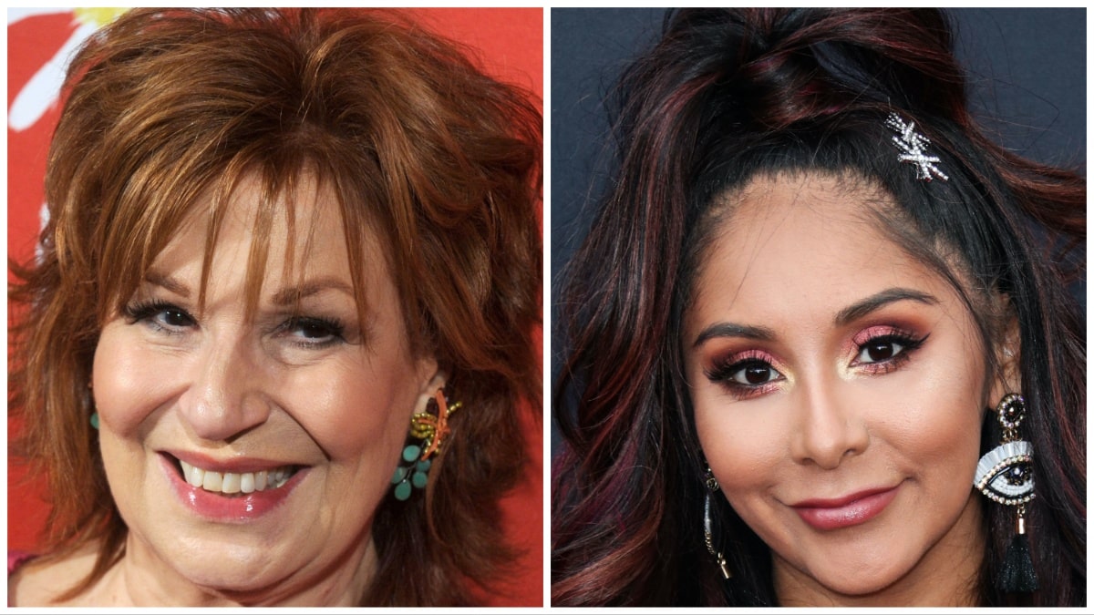the view co host joy behar and snooki from jersey shore