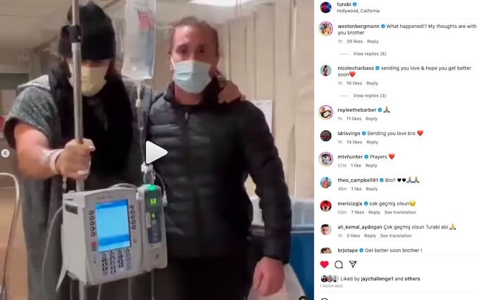 turabi turbo camkiran shares video clip from hospitalization
