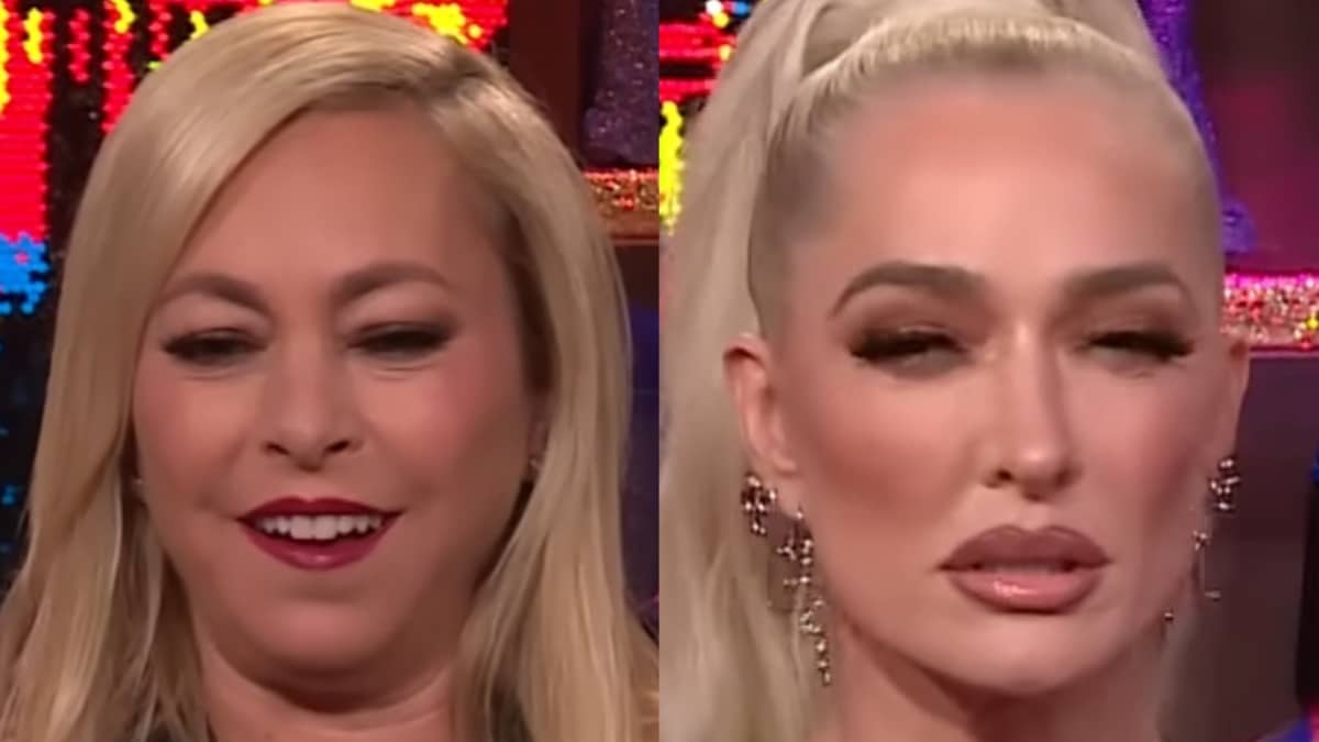 Sutton Stracke and Erika Jayne on WWHL
