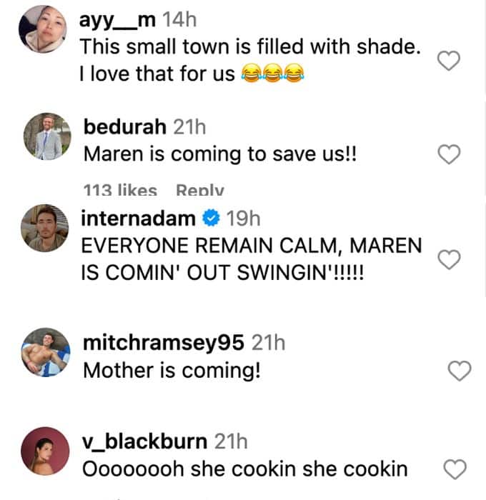More Maren comments