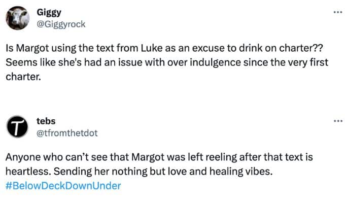 Margot and Luke comments