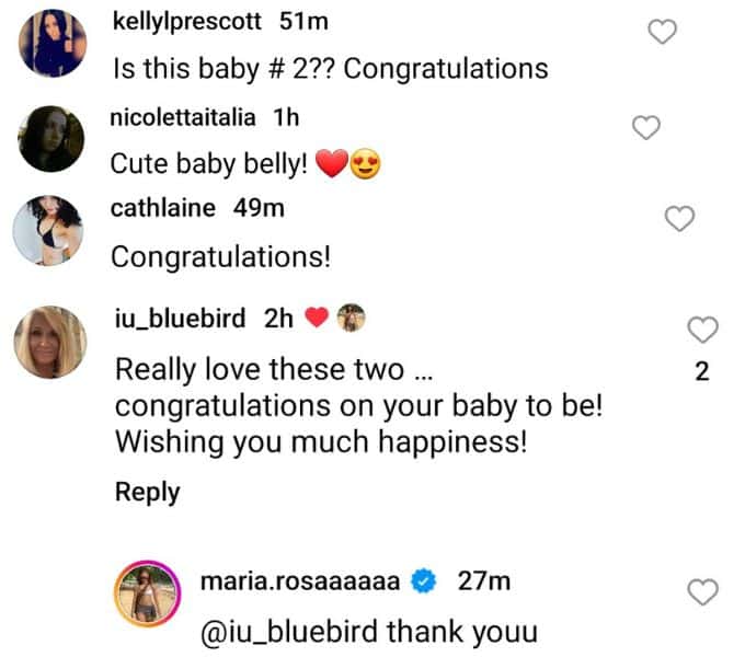 mary denuccio confirmed she's pregnant again on instagram