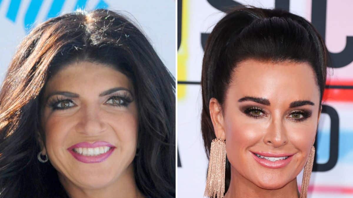 RHOBH star Kyle Richards and RHONJ star Teresa Giudice close-up
