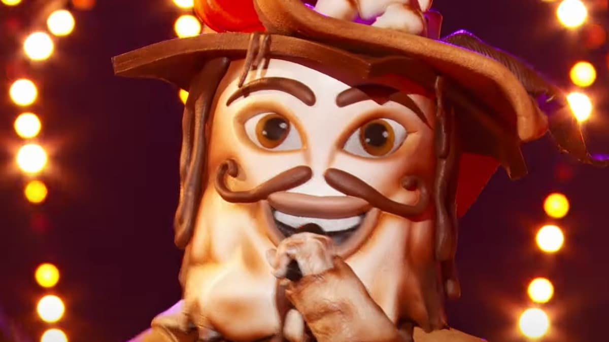 s'more face shot from the masked singer season 10 performance