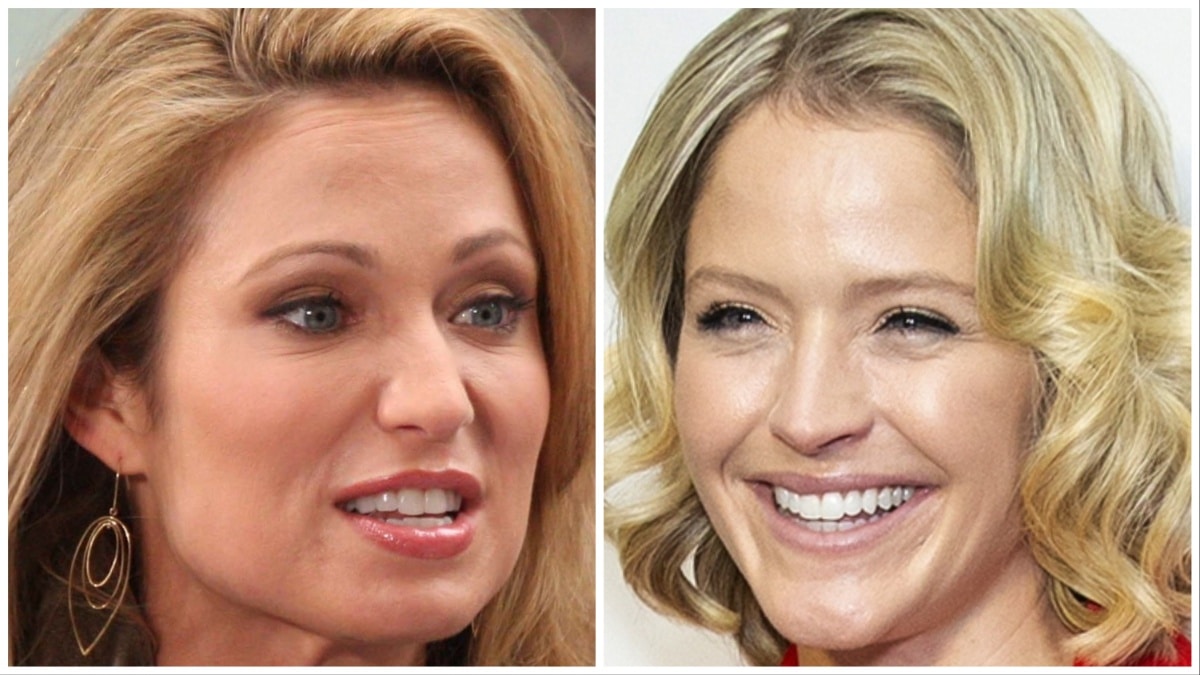 Amy Robach and Sara Haines at separate events