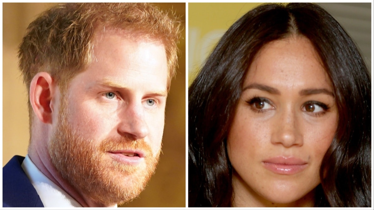Prince Harry and Meghan Markle at separate events