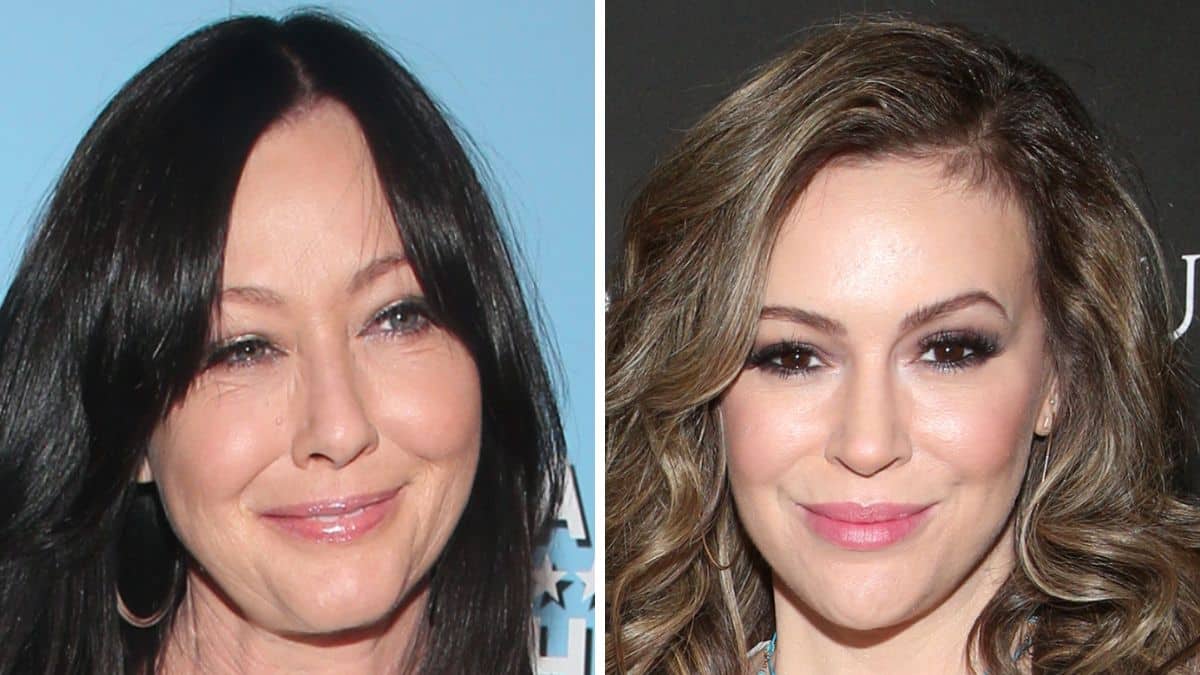 Shannen Doherty and Alyssa Milano on the red carpet
