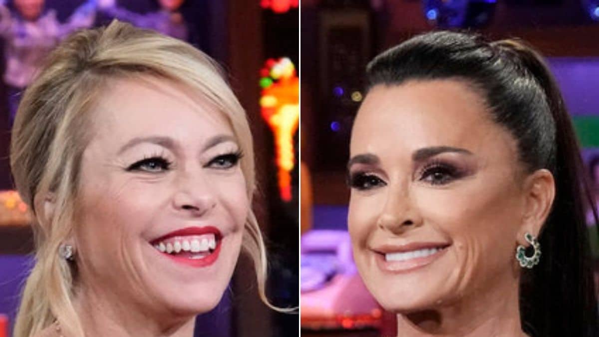 RHOBH stars Sutton Stracke and Kyle Richards appearance on Watch What Happens Live with Andy Cohen.