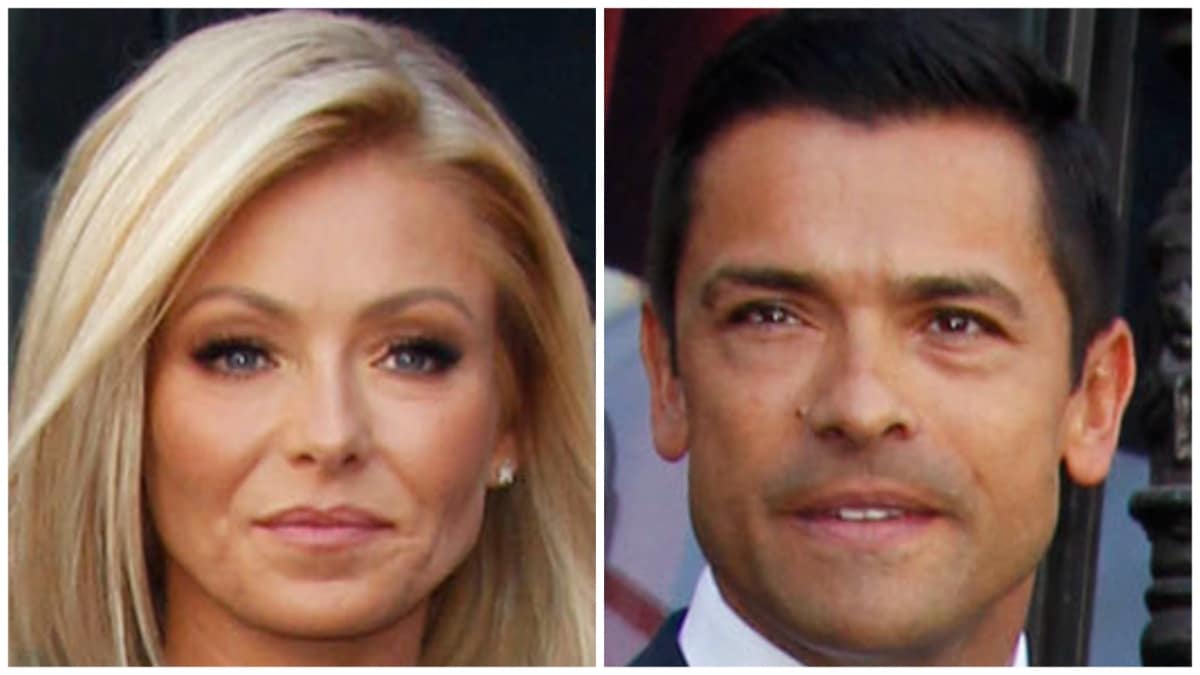Kelly Ripa and Mark Conseulos on the red carpet