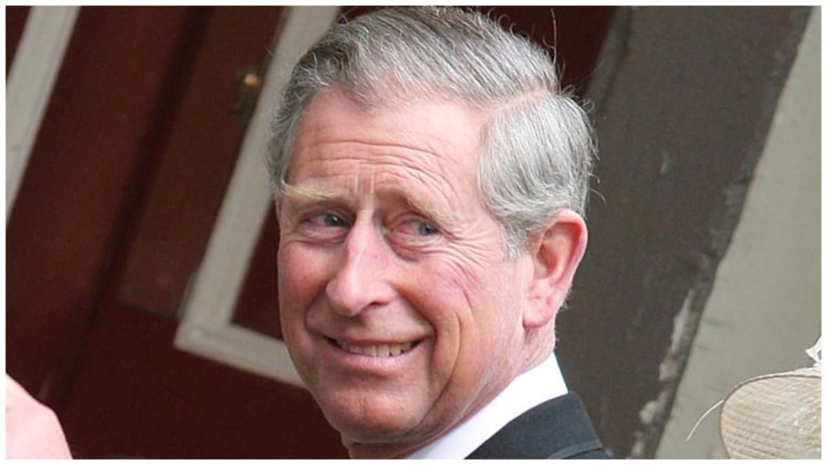 King Charles at his wedding to Camilla Parker-Bowles