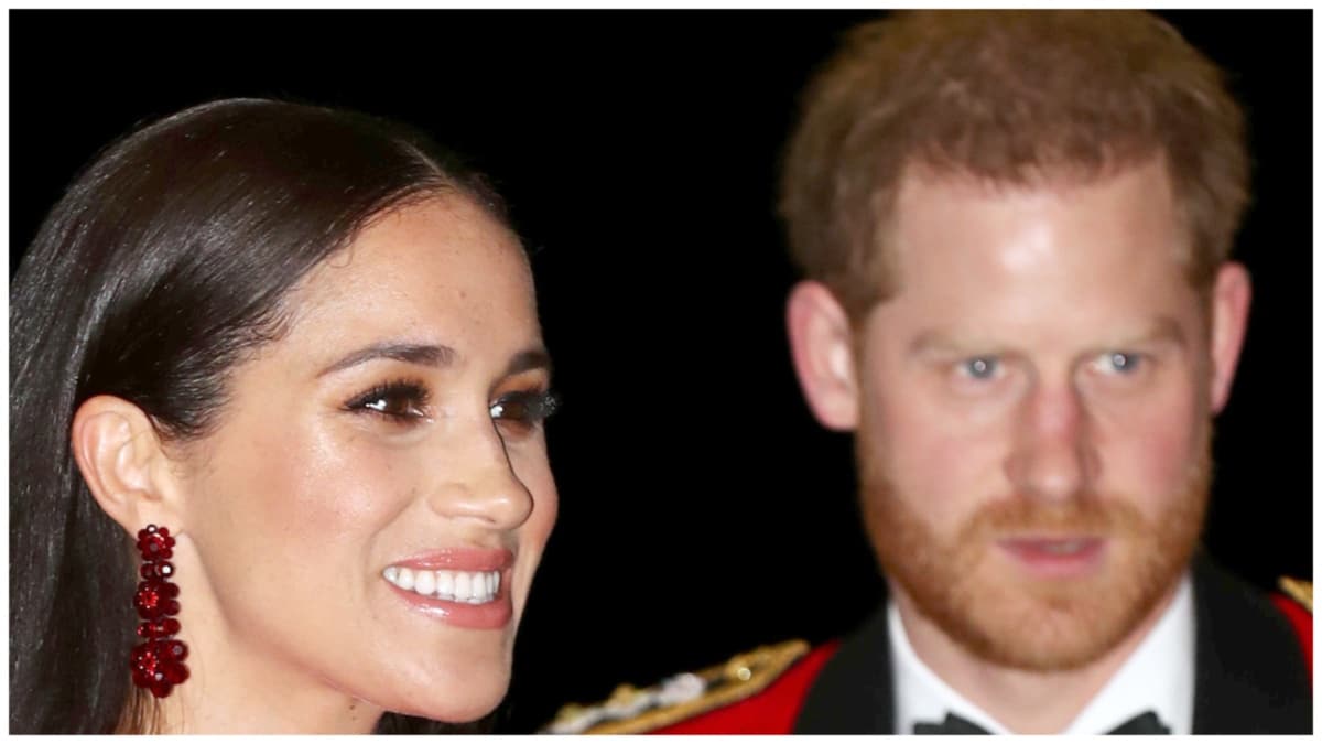 Prince Harry and Meghan Markle at a random event.