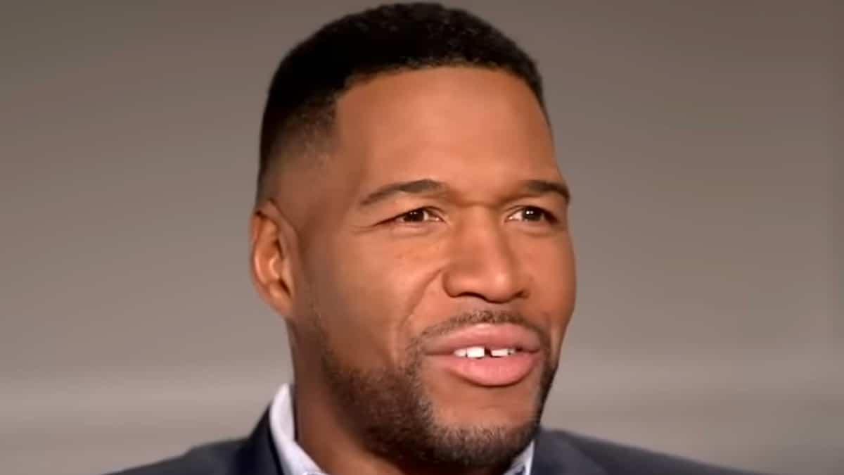 michael strahan face shot from gma interview segment on abc