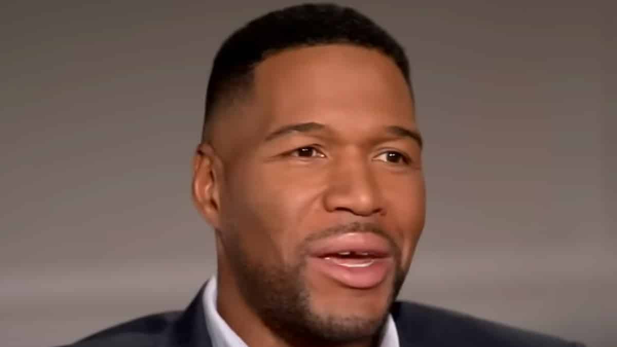 michael strahan face shot from abc gma episode with segment about his daughter isabella