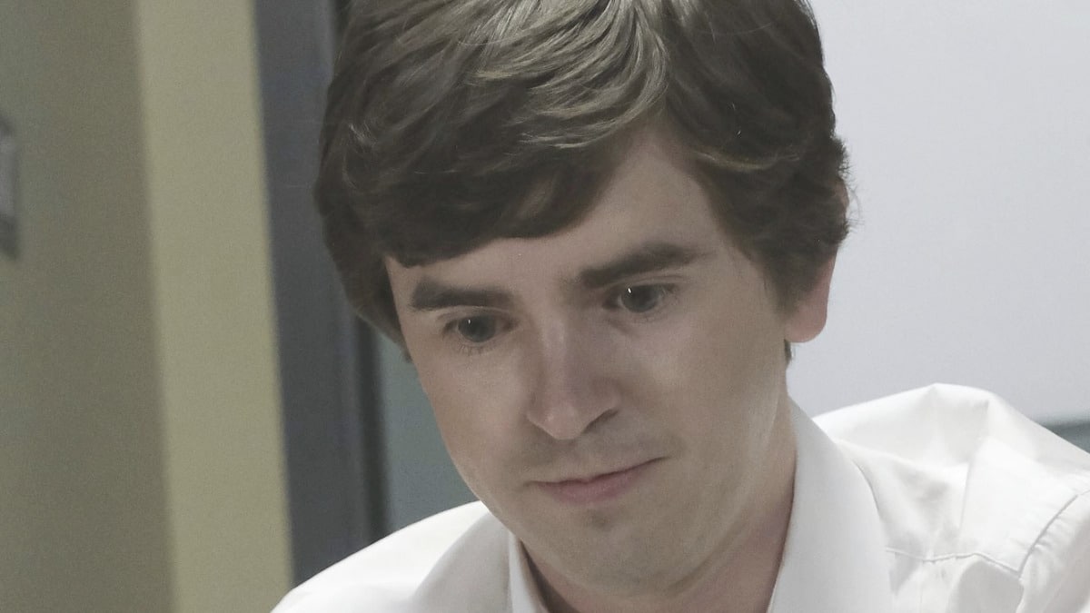 Freddie Highmore on The Good Doctor.