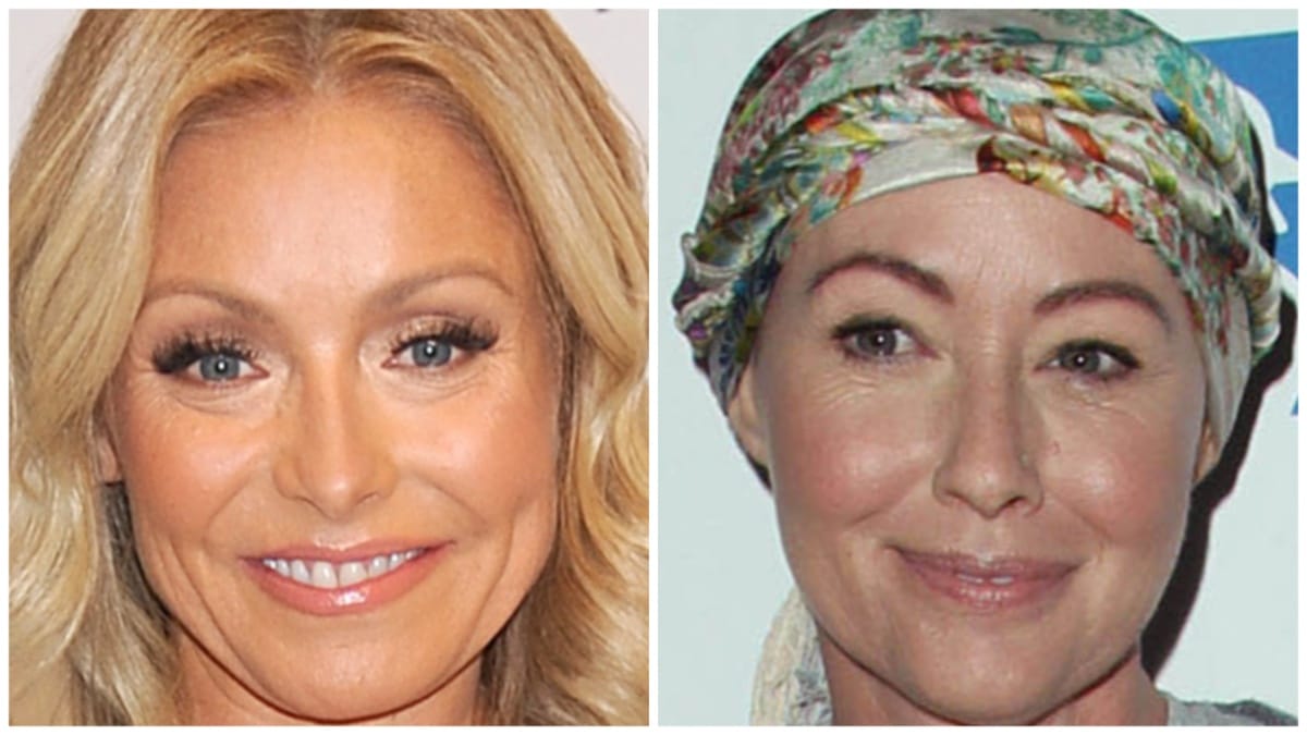 Kelly Ripa and Shannen Doherty at separate events