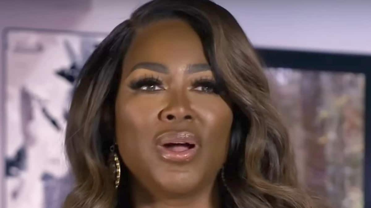Kenya Moore in a confessional for The Real Housewives of Atlanta.