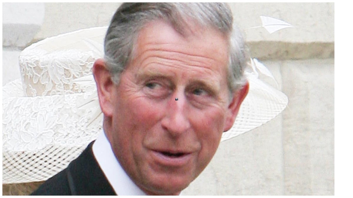 King Charles on his wedding day to Camilla Parker Bowles.