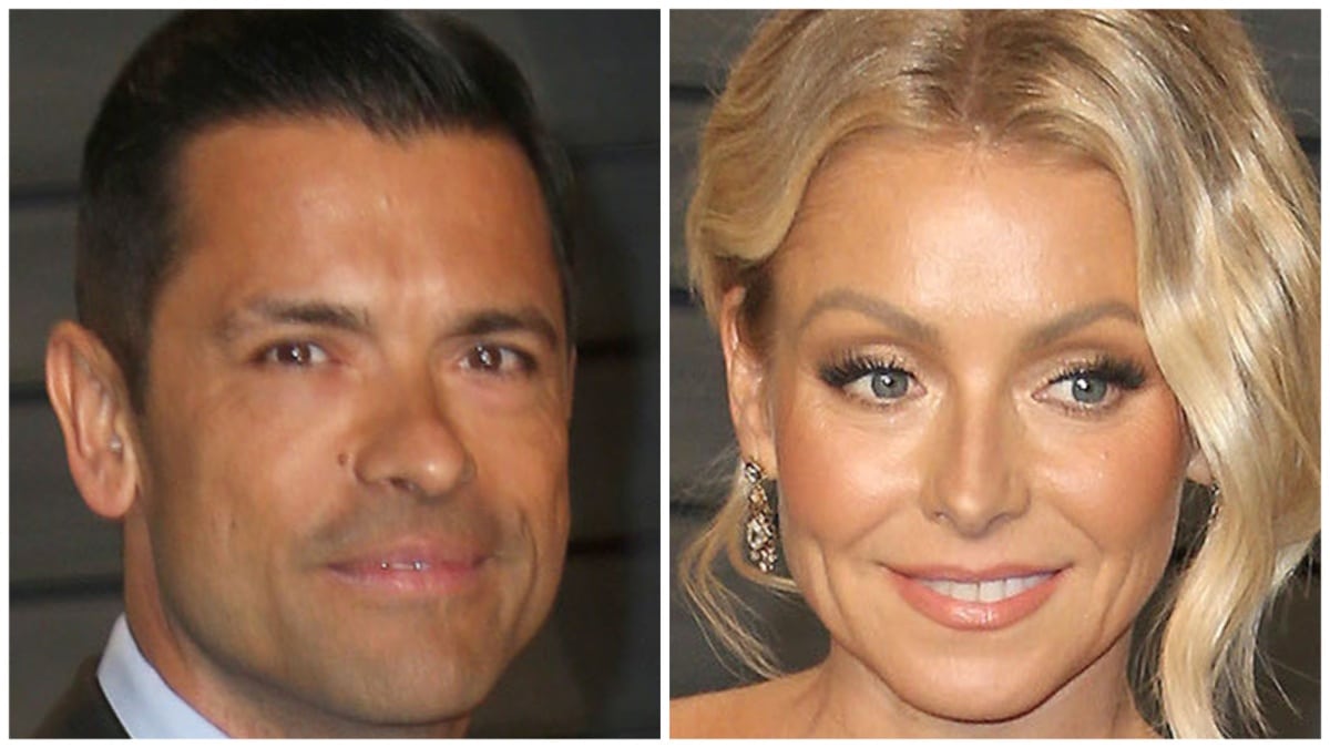 Mark Consuelos and Kelly Ripa at the Academy Awards.